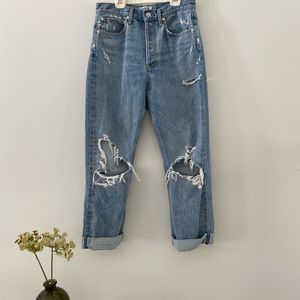 AGOLDE DISTRESSED JEANS